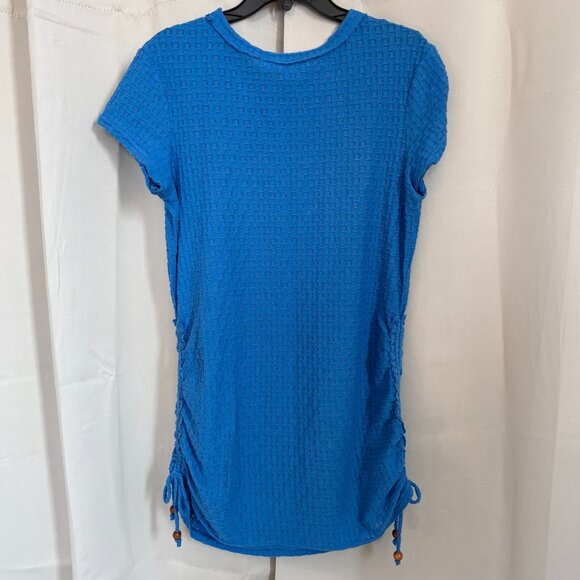 FP Beach Womens Tunic Medium Blue Swim Cover Up Beach Rusch Boho Coastal 18348 - Picture 2 of 8